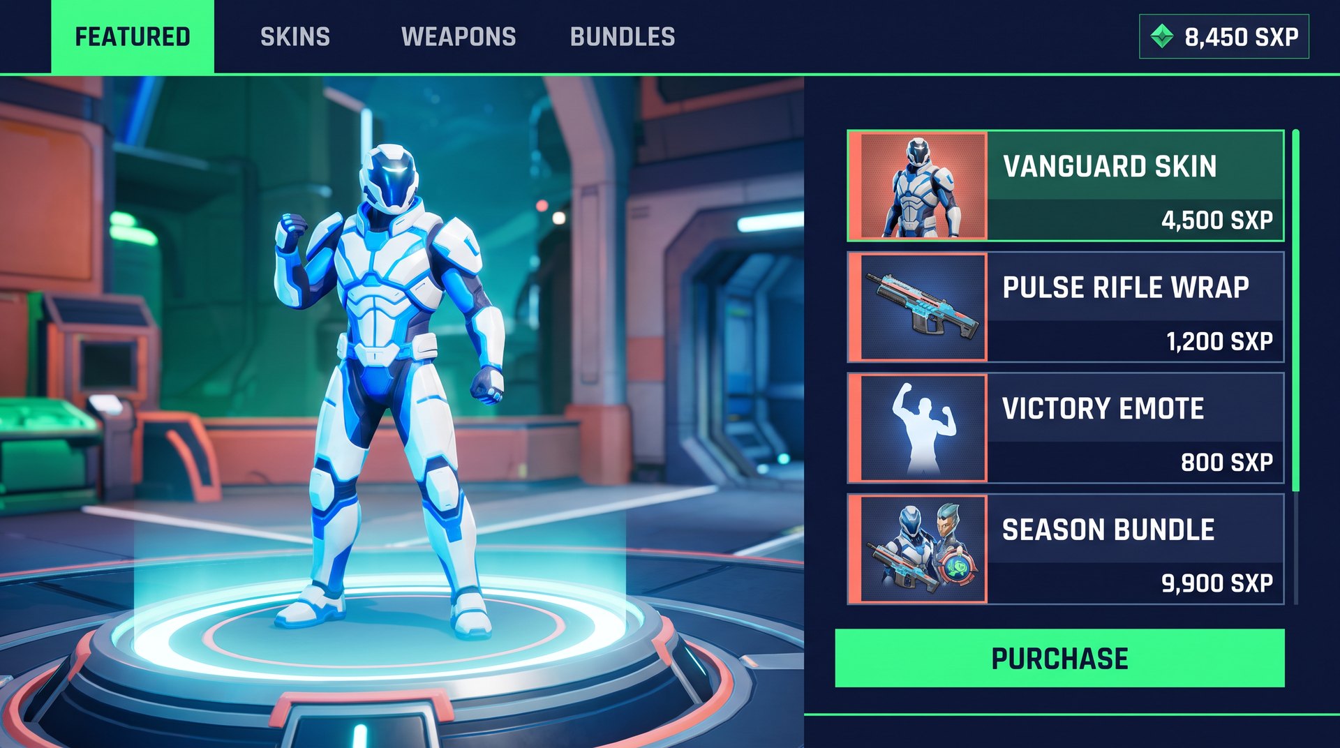 Game store using SXP as its main currency